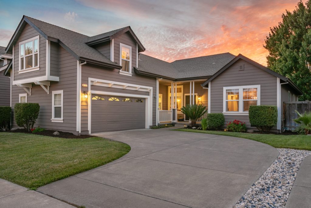 Beautiful home in Grand Rapids, Michigan with a concrete driveway